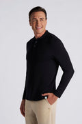 Men's Coppitt Long Sleeve Weekend Polo | Black