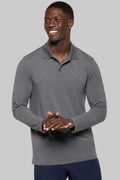 Men's Coppitt Long Sleeve Weekend Polo | Charcoal