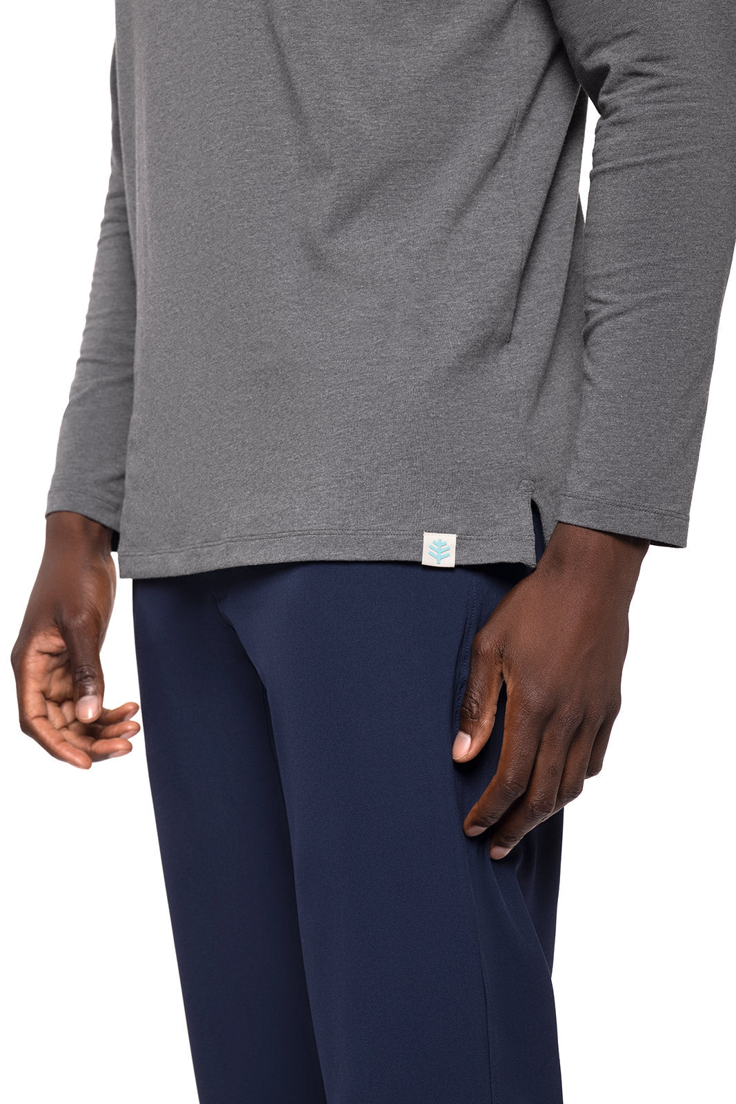 Men's Coppitt Long Sleeve Weekend Polo | Charcoal