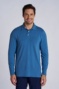 Men's Coppitt Long Sleeve Weekend Polo | Blue Dusk