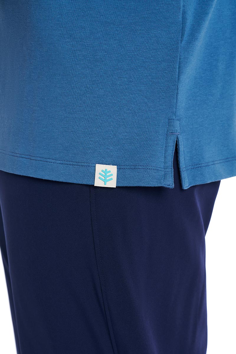Men's Coppitt Long Sleeve Weekend Polo | Blue Dusk