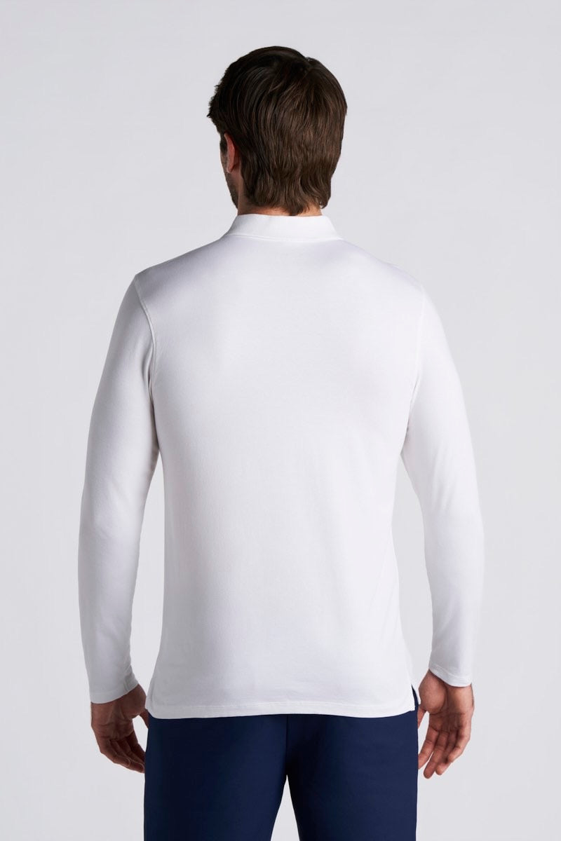 Men's Coppitt Long Sleeve Weekend Polo | White