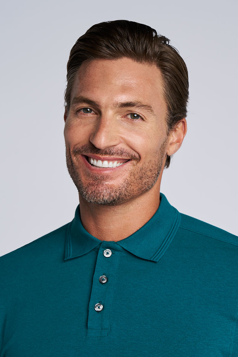 Men's Coppitt Long Sleeve Weekend Polo | Transformative Teal