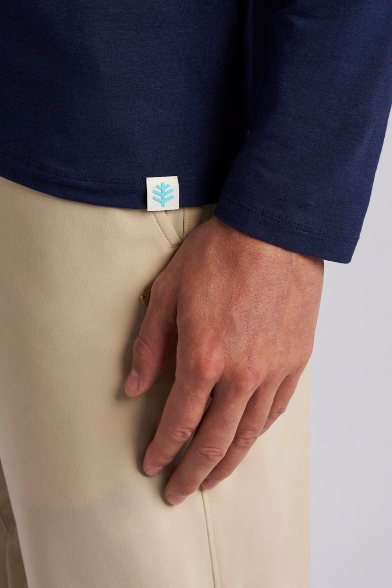Men's Coppitt Long Sleeve Weekend Polo | Navy