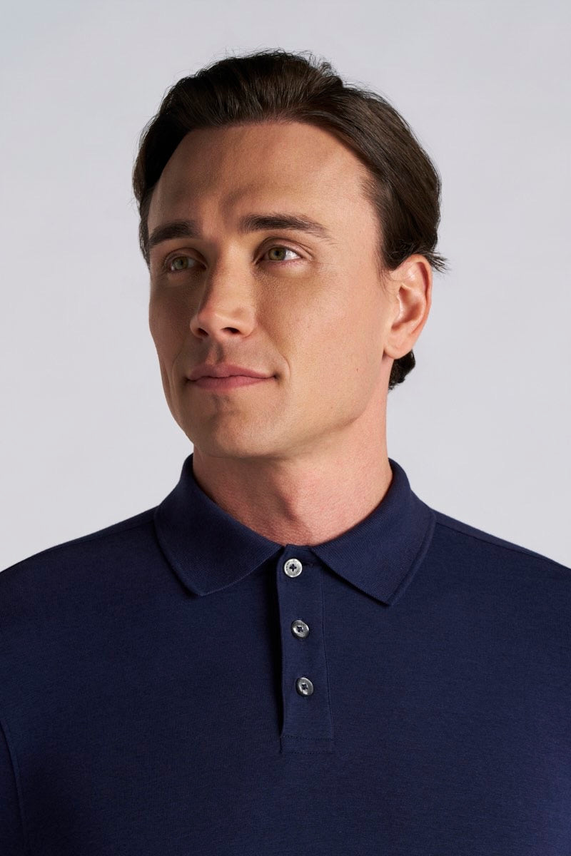 Men's Coppitt Long Sleeve Weekend Polo | Navy