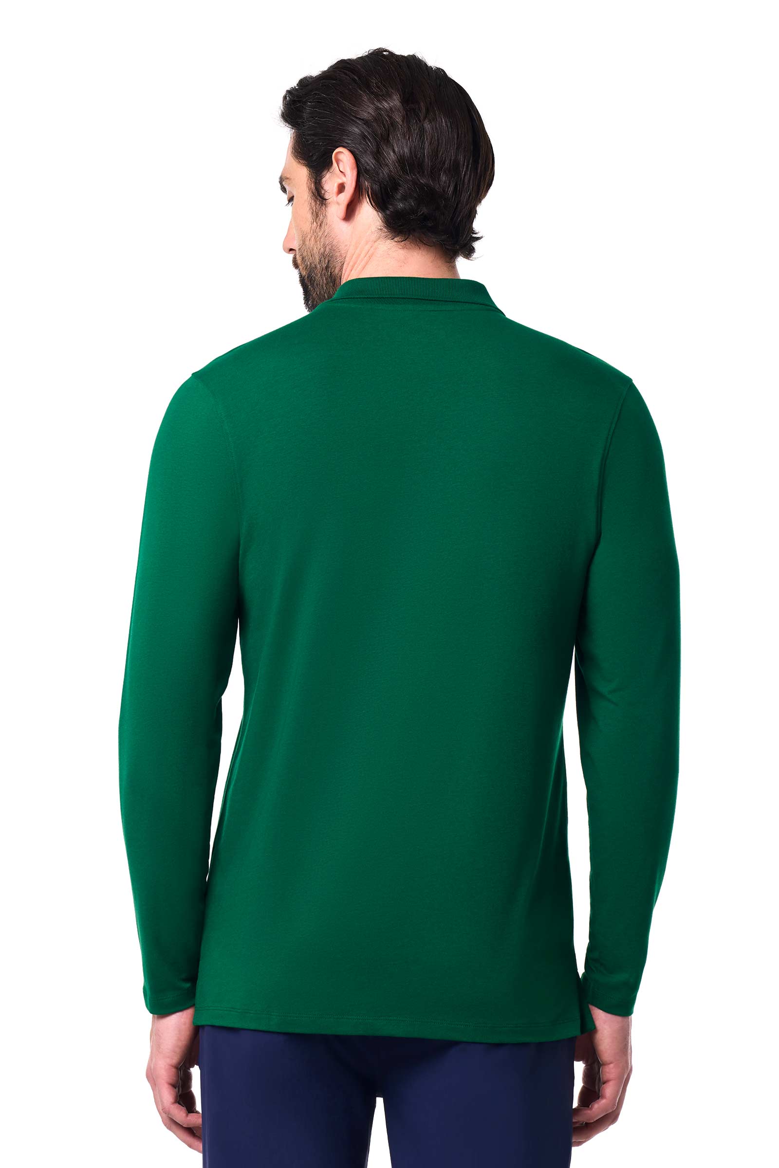 Men's Coppitt Long Sleeve Weekend Polo | Eden Green