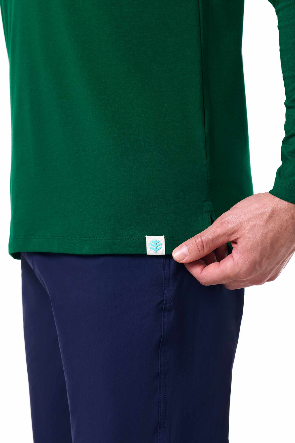 Men's Coppitt Long Sleeve Weekend Polo | Eden Green