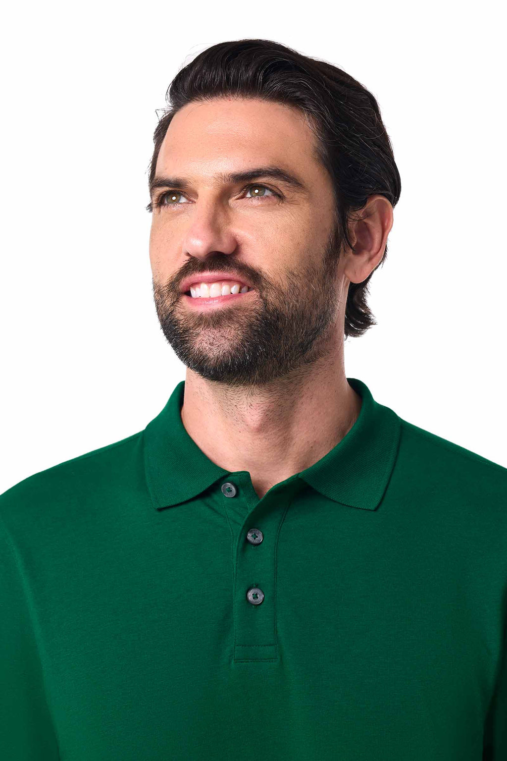 Men's Coppitt Long Sleeve Weekend Polo | Eden Green