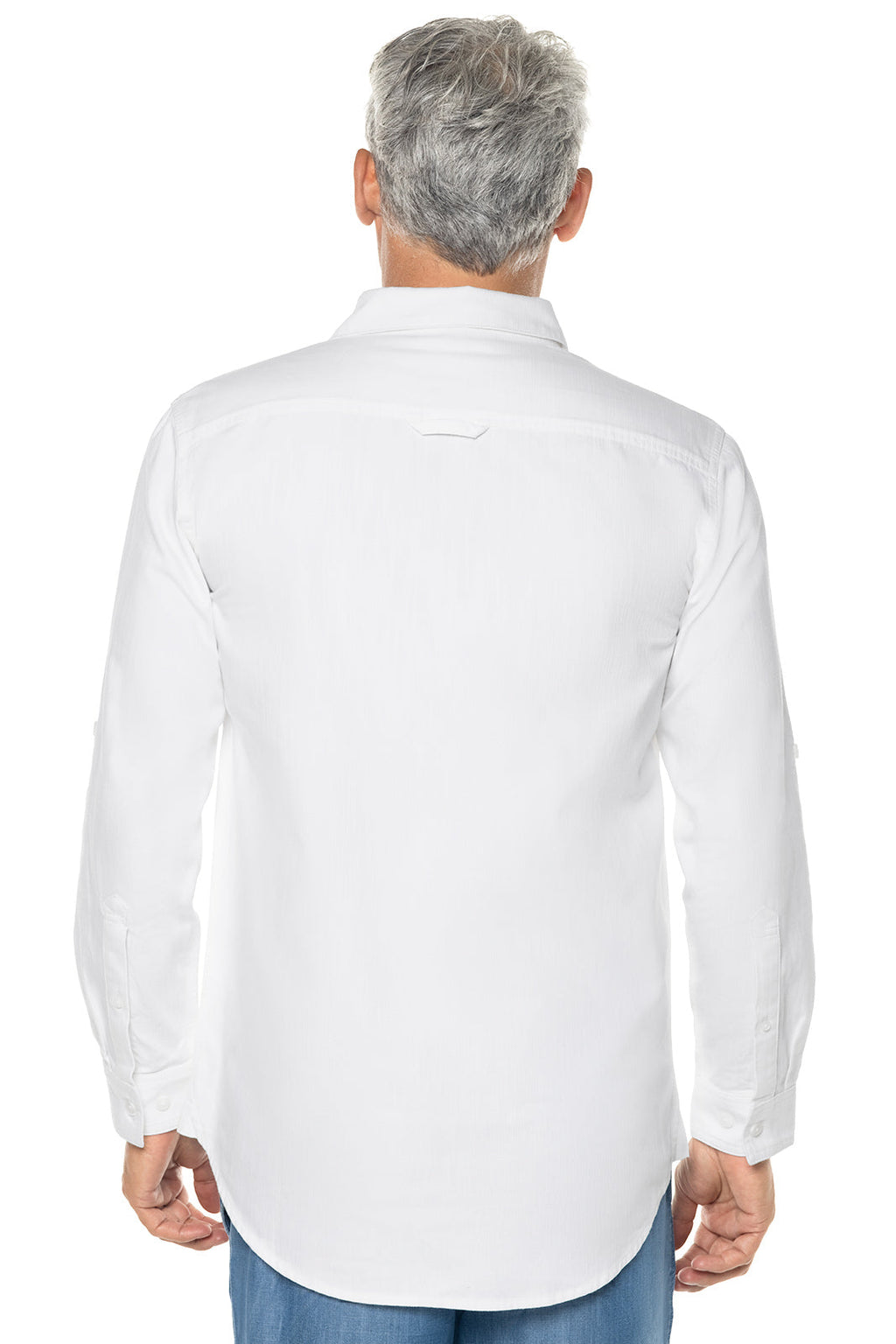 Men's Carson Chambray Long Sleeve Shirt | White Chambray