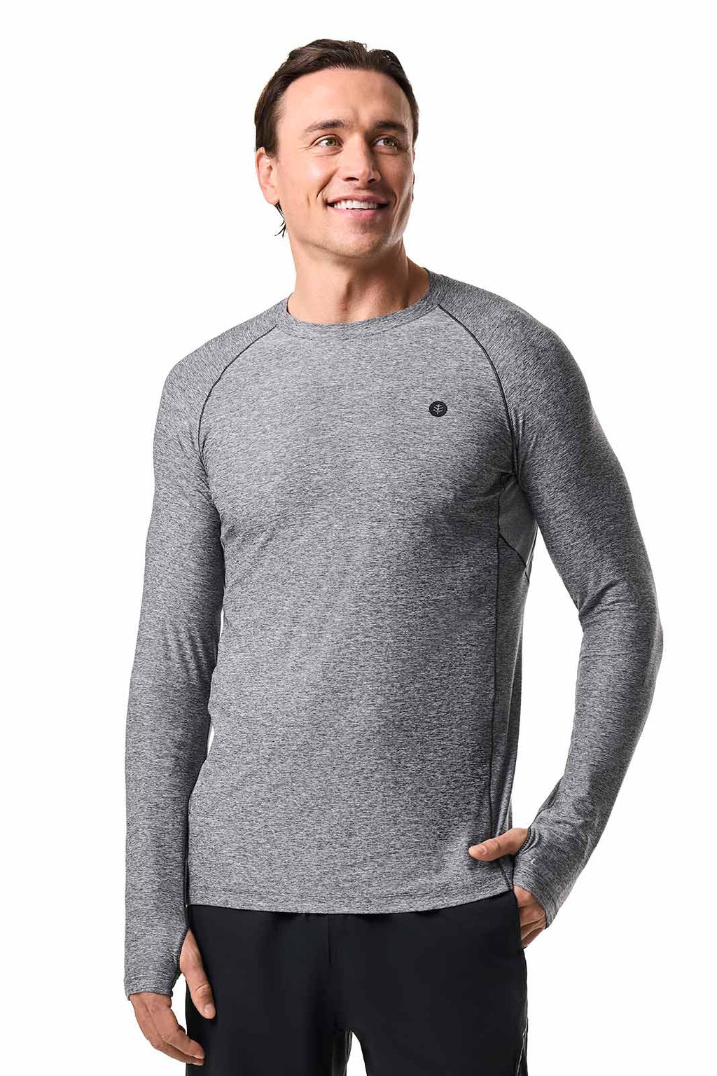 Men's Agility Long Sleeve Performance T-shirt | Charcoal Heather