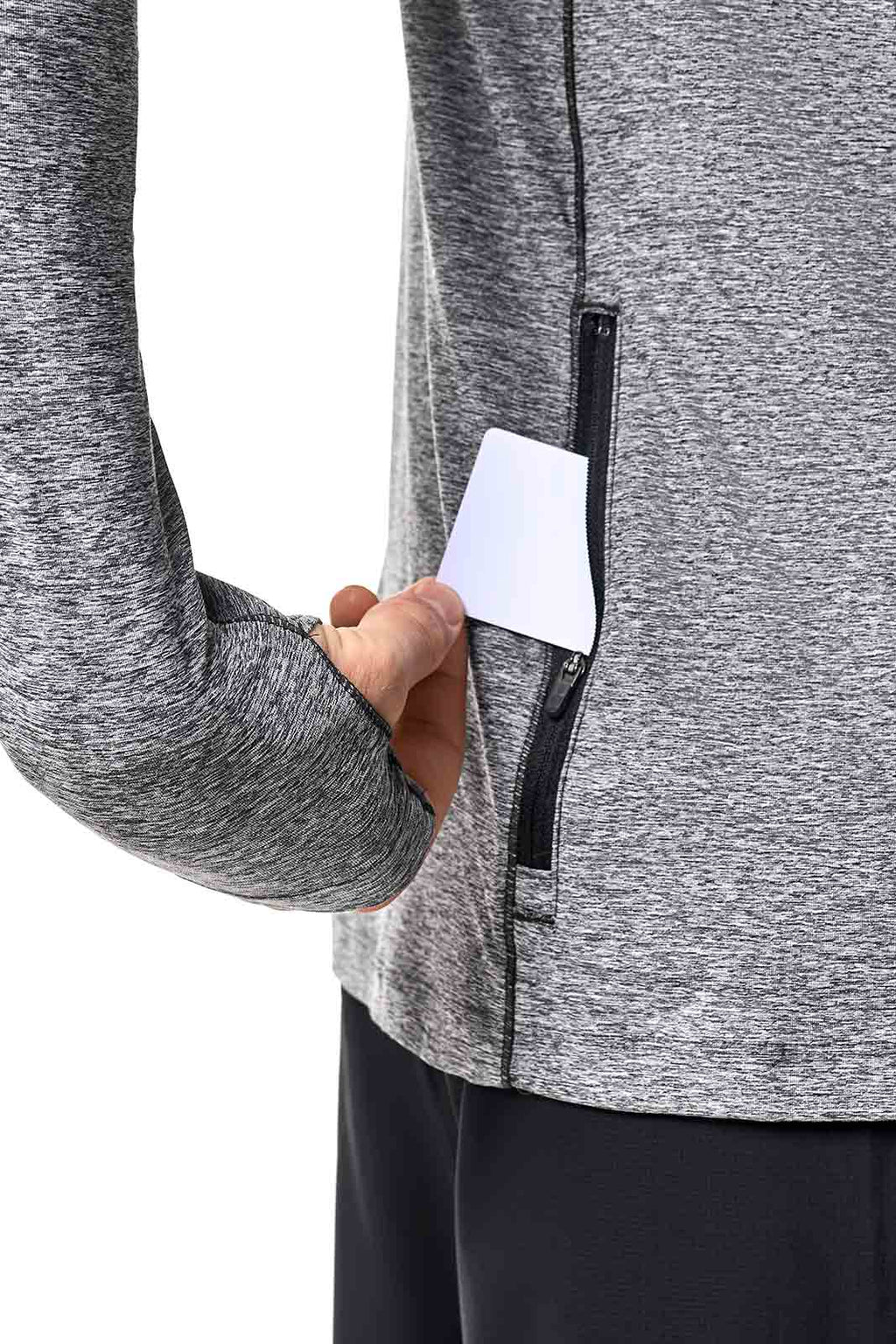 Men's Agility Long Sleeve Performance T-shirt | Charcoal Heather