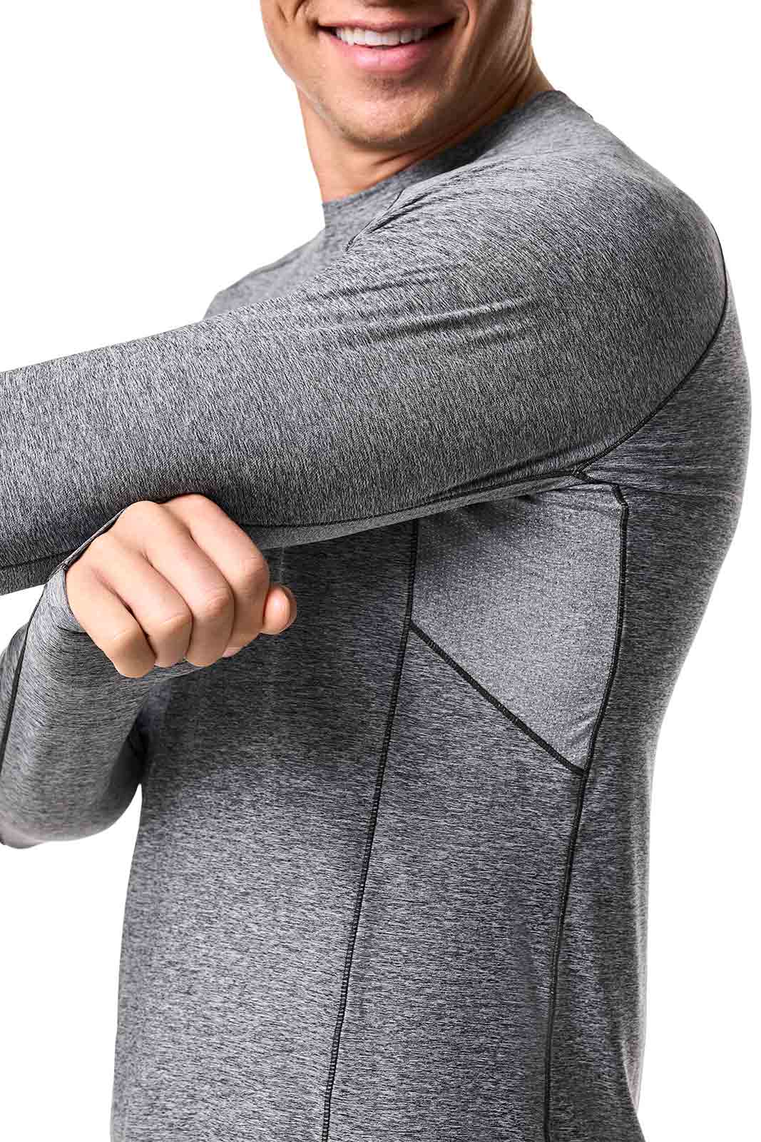 Men's Agility Long Sleeve Performance T-shirt | Charcoal Heather