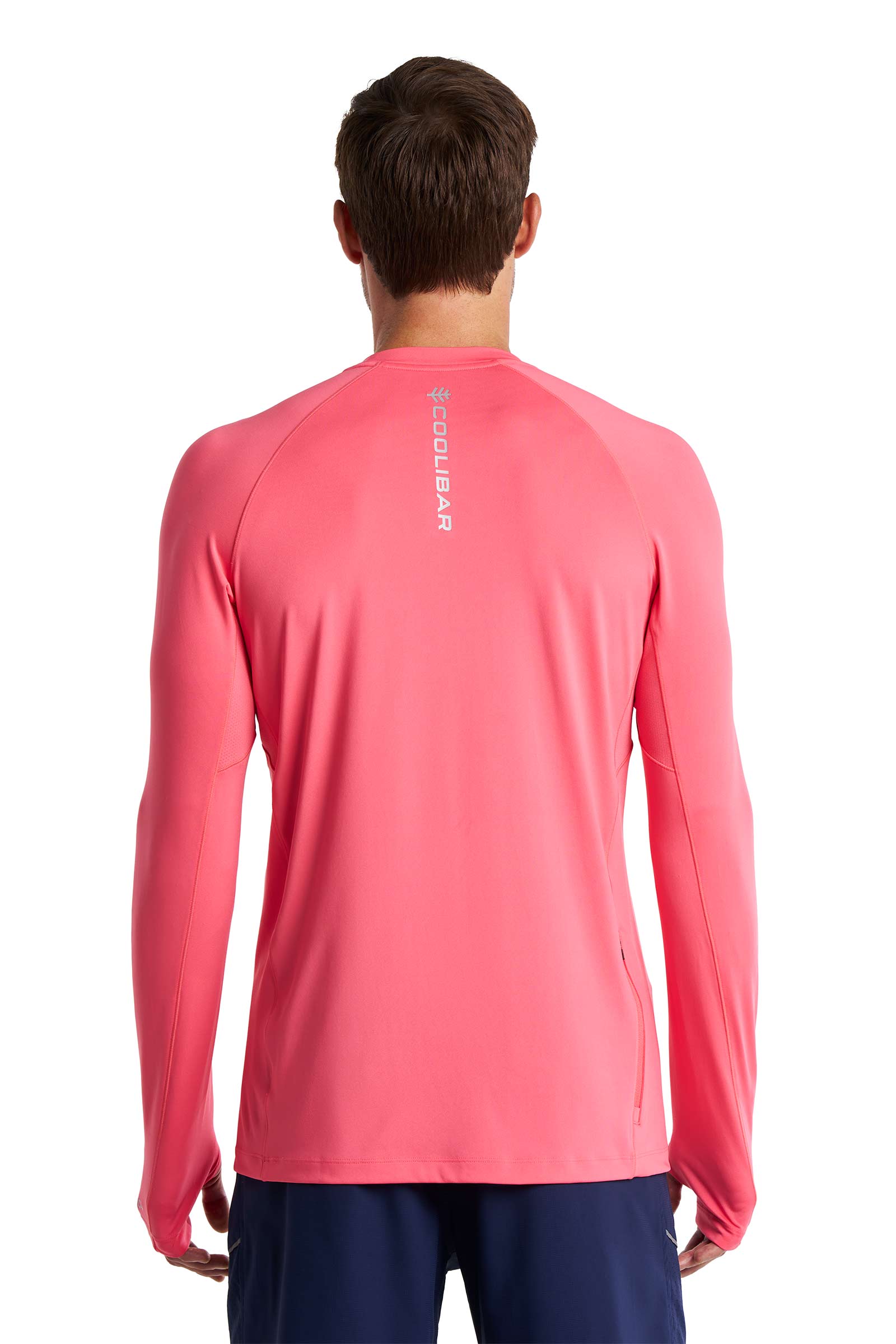 Men's Agility Long Sleeve Performance T-shirt | Sunkist Coral