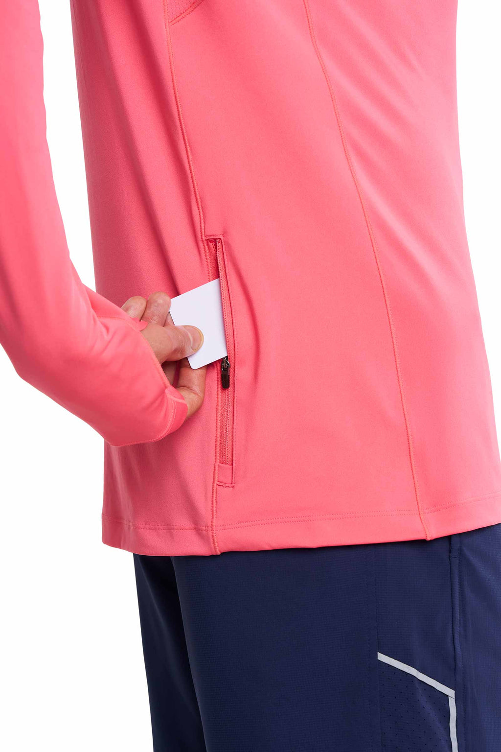 Men's Agility Long Sleeve Performance T-shirt | Sunkist Coral