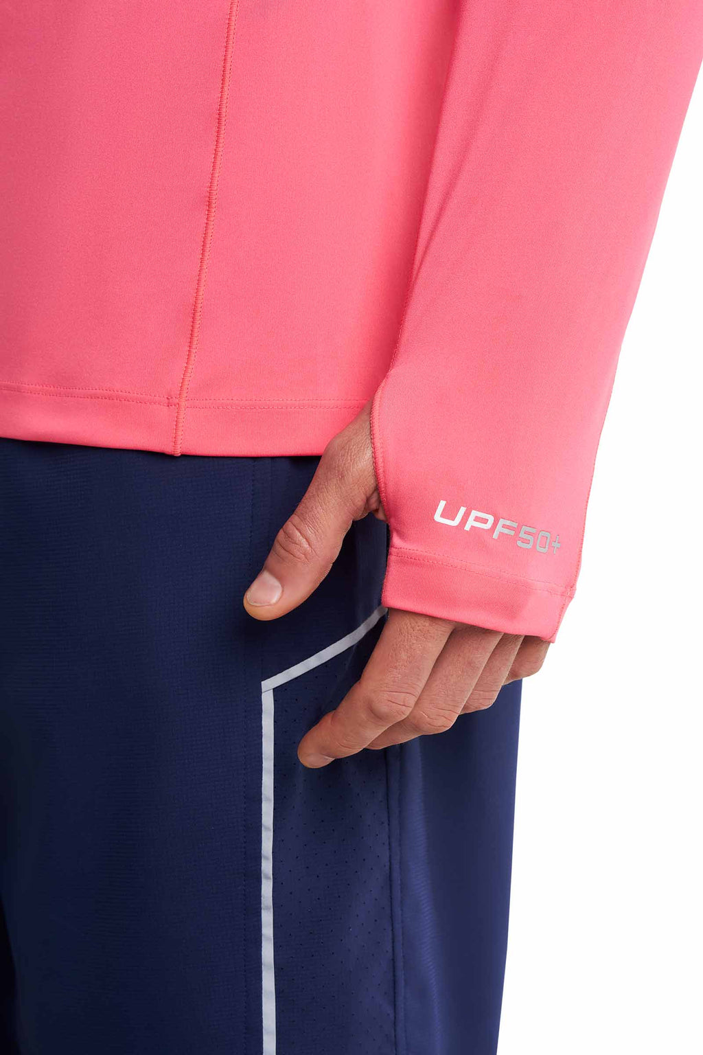 Men's Agility Long Sleeve Performance T-shirt | Sunkist Coral