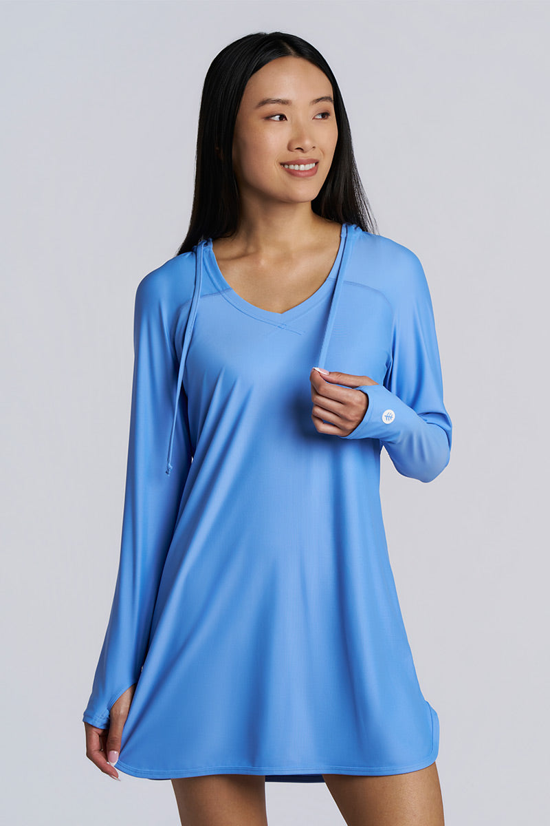 Women's Seacoast Swim Cover-Up Dress | Bluebell