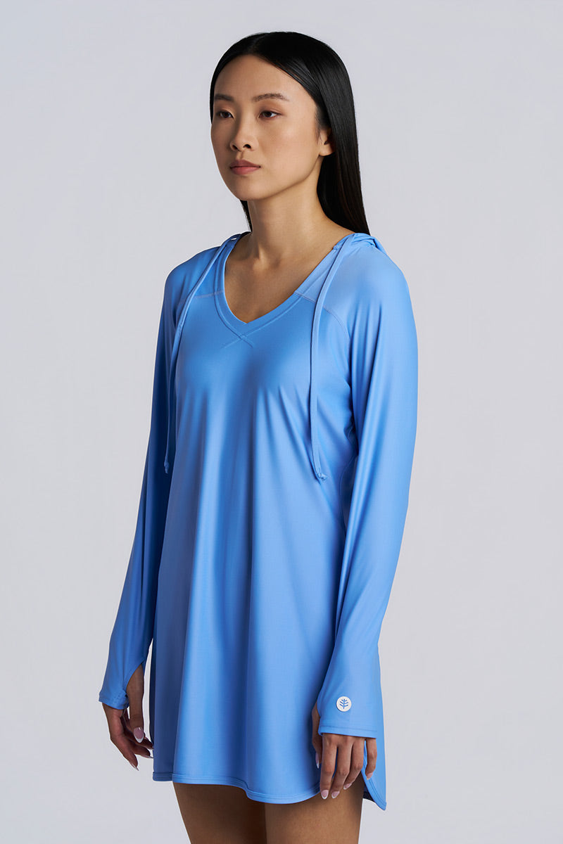 Women's Seacoast Swim Cover-Up Dress | Bluebell