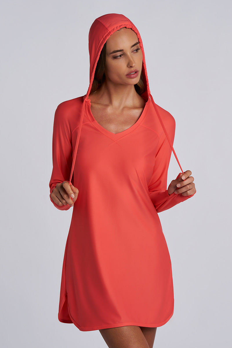 Women's Seacoast Swim Cover-Up Dress | Coral Reef