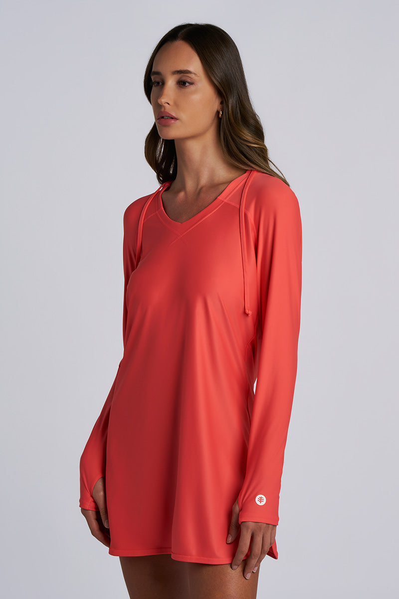 Women's Seacoast Swim Cover-Up Dress | Coral Reef