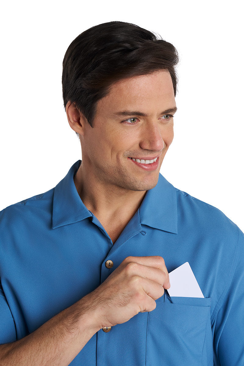 Men's Safari Camp Shirt | Blue Dusk