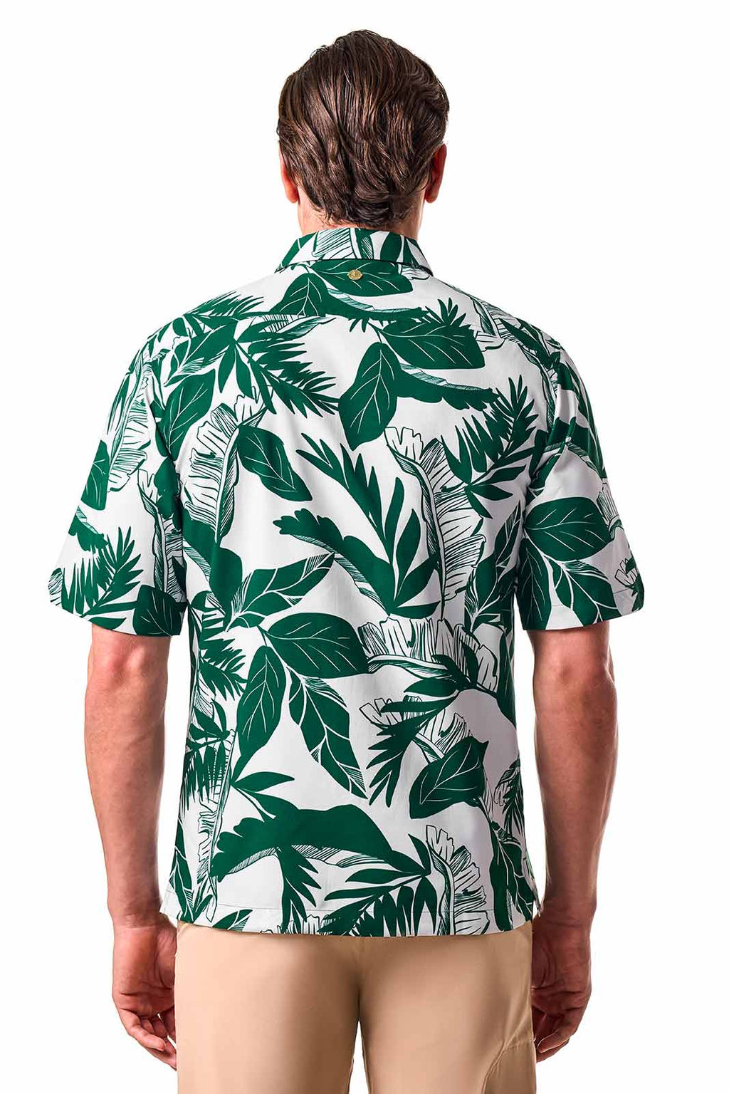 Men's Safari Camp Shirt | Eden Green Palm Paradise