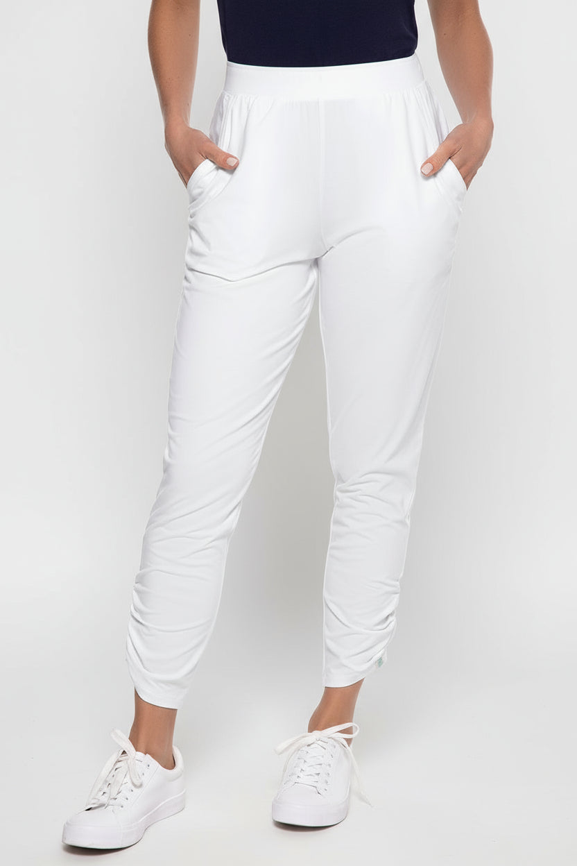 Women's Cafe Ruche Pants | White