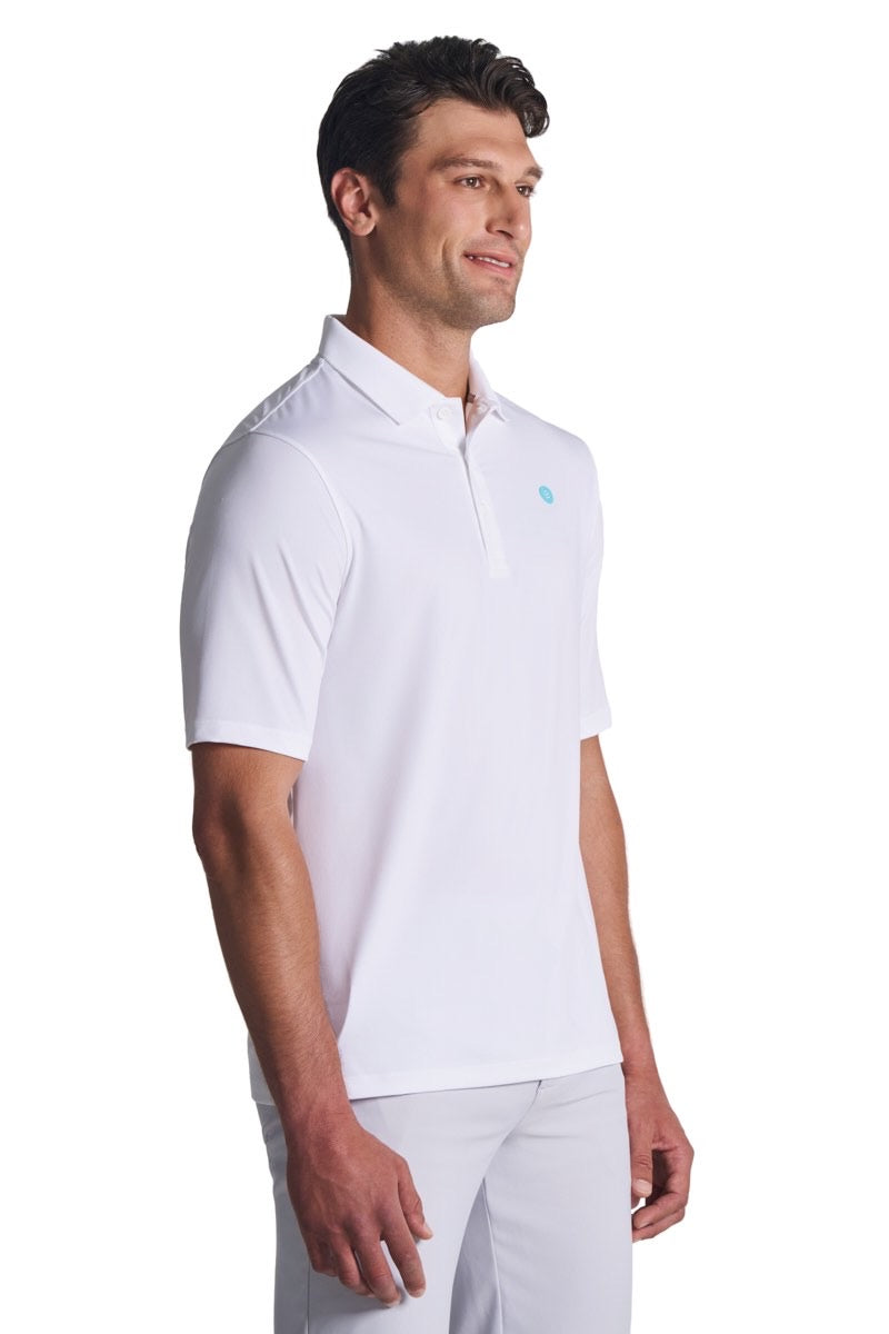 Men's Erodym Short Sleeve Sports Polo | White