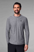Men's Tiebreaker Long Sleeve Tennis T-Shirt | Charcoal Heather