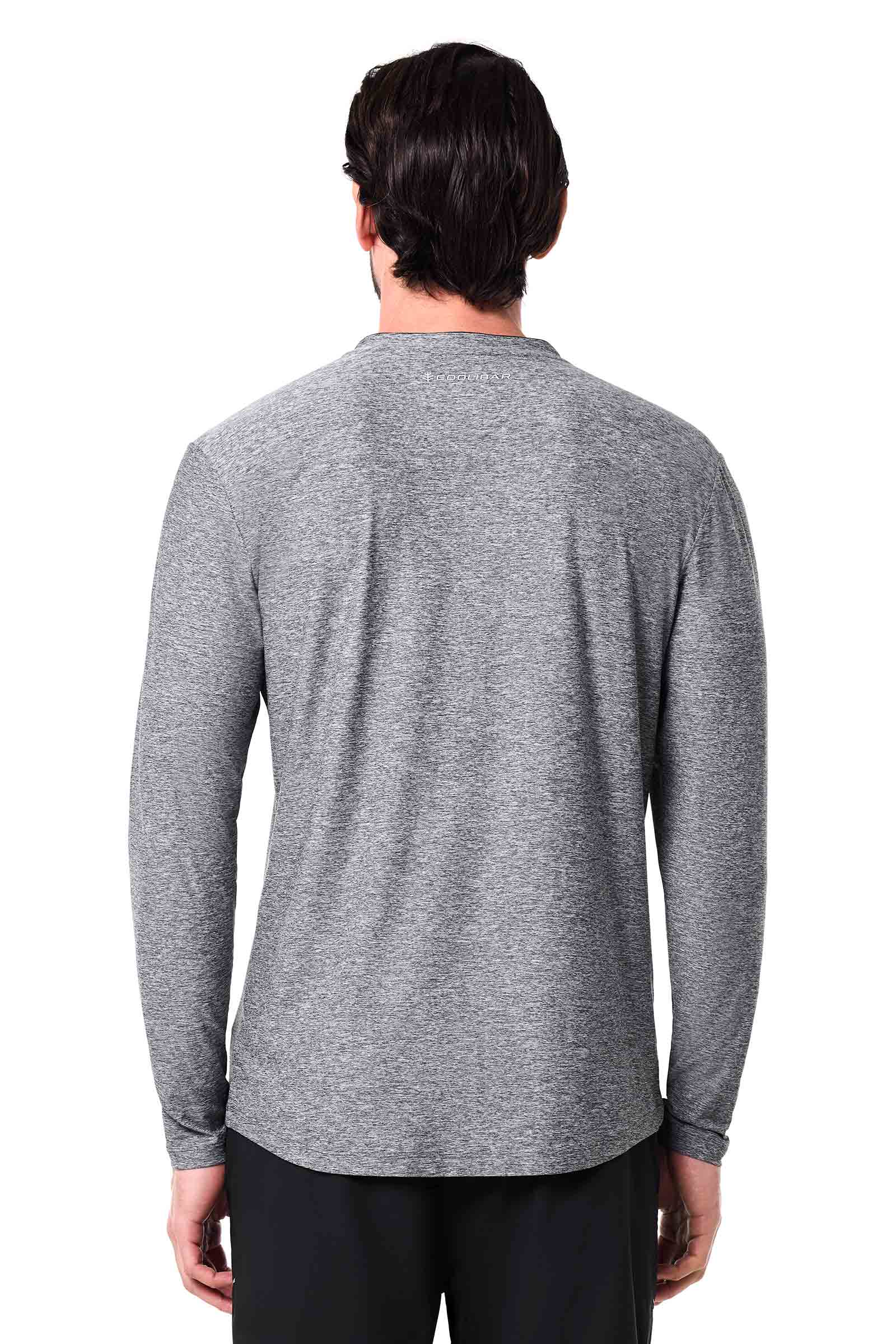 Men's Tiebreaker Long Sleeve Tennis T-Shirt | Charcoal Heather