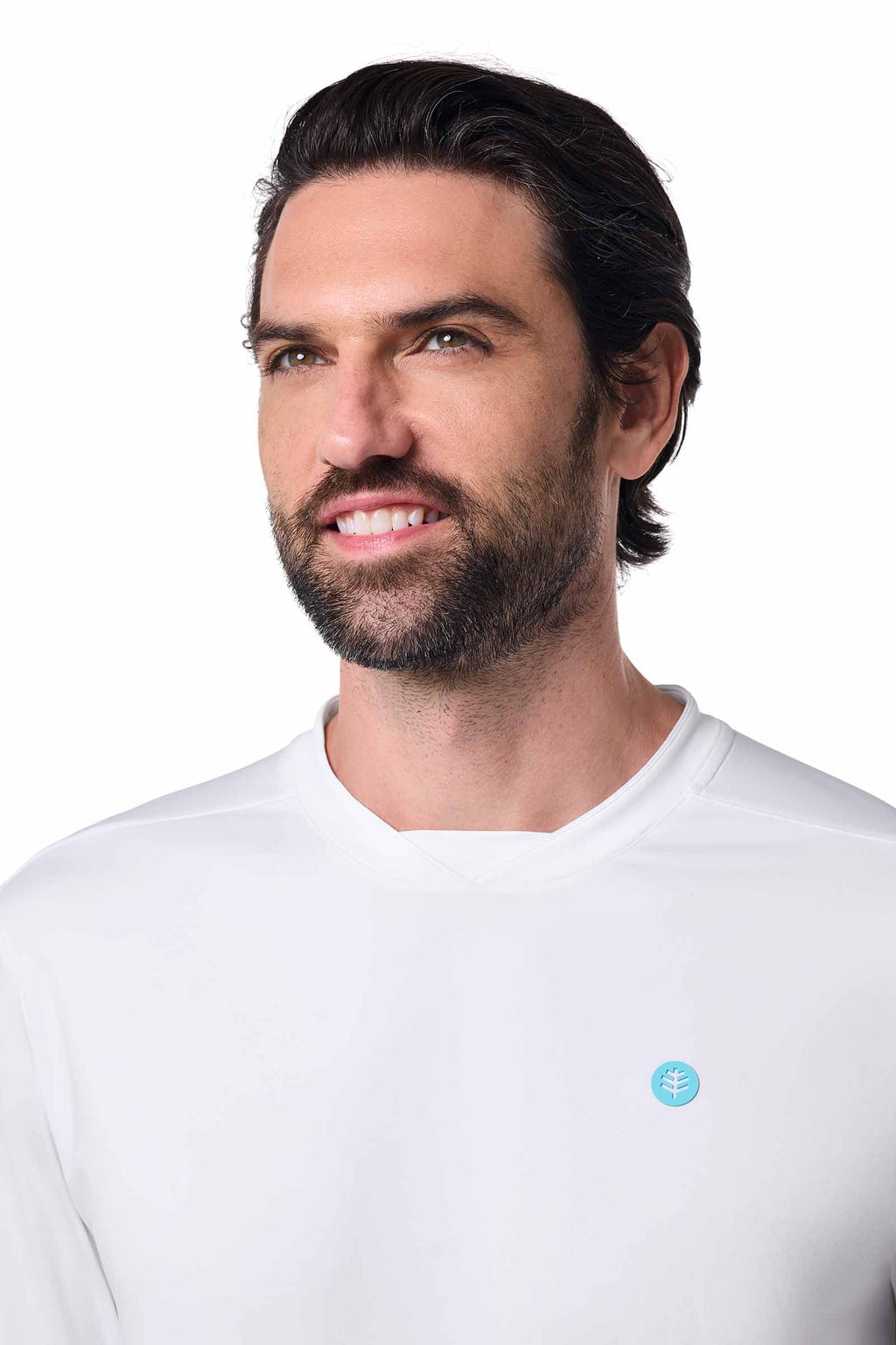 Men's Tiebreaker Long Sleeve Tennis T-Shirt | White