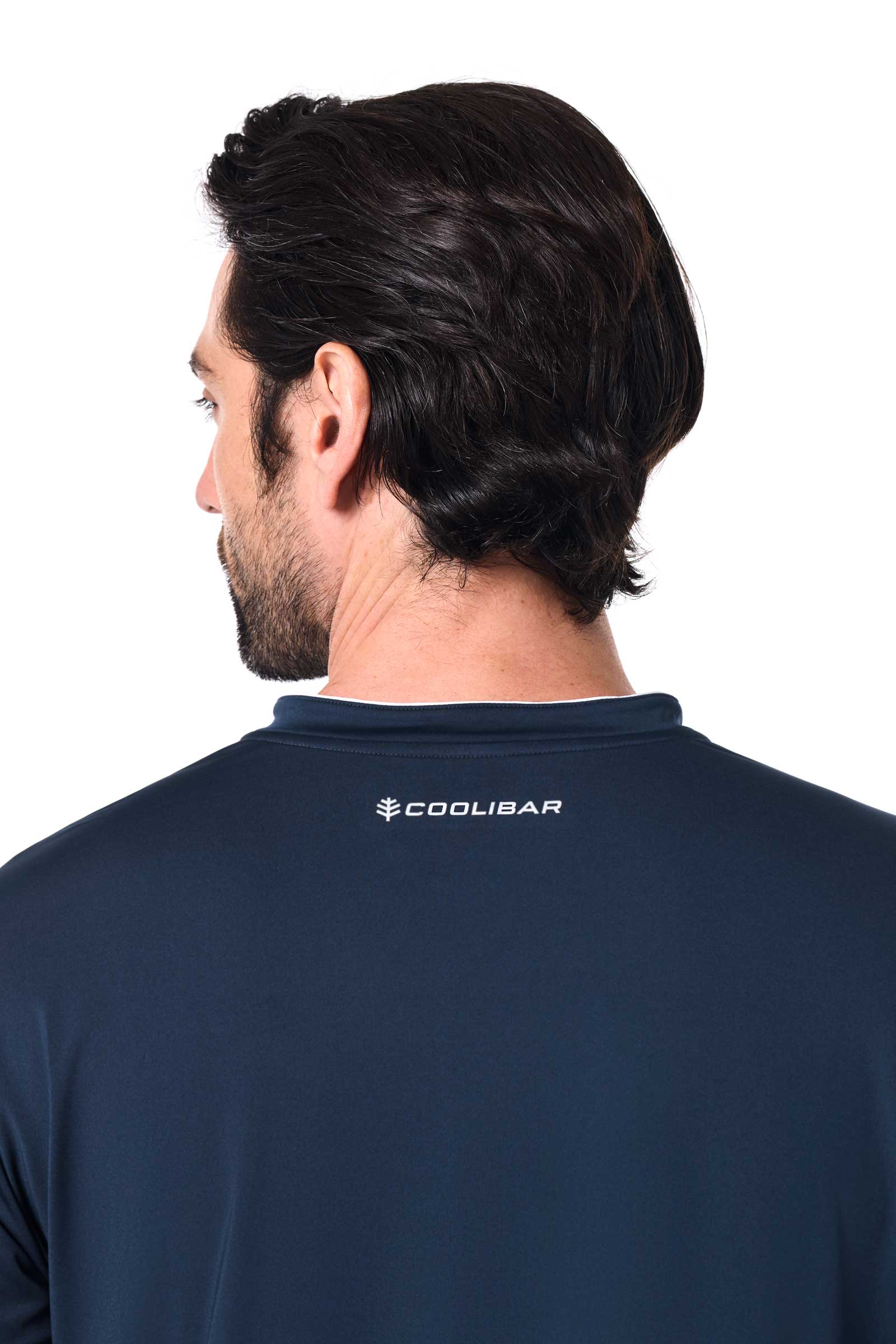 Men's Tiebreaker Long Sleeve Tennis T-Shirt | Navy