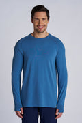 Men's LumaLeo Long Sleeve T-Shirt with Thumbholes | Blue Dusk