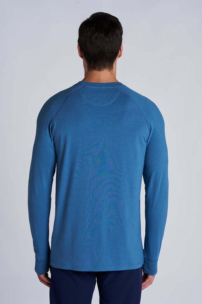 Men's LumaLeo Long Sleeve T-Shirt with Thumbholes | Blue Dusk