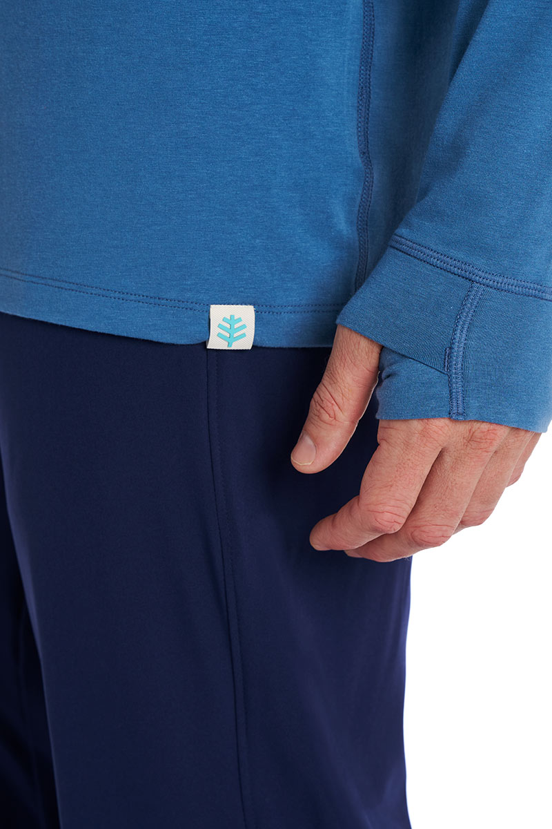Men's LumaLeo Long Sleeve T-Shirt with Thumbholes | Blue Dusk