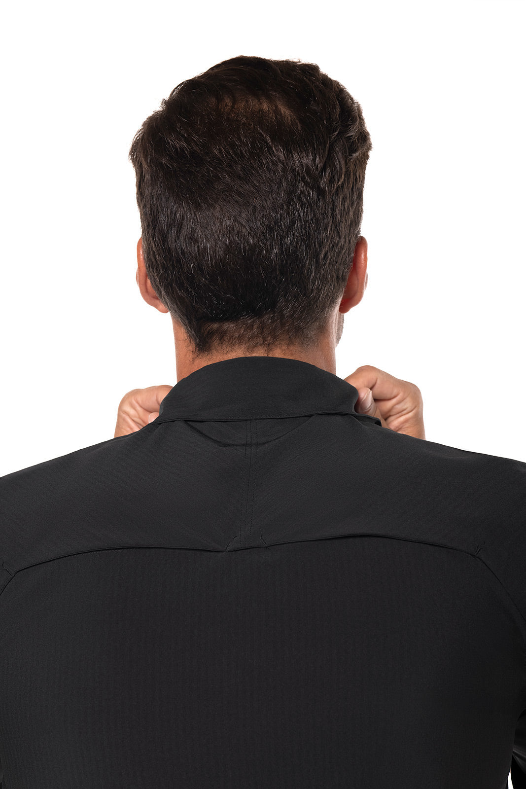 Men's Fiera Smart Long Sleeve Shirt | Black Shadow Stripe