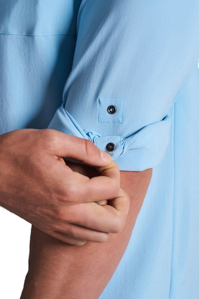 Men's Fiera Smart Long Sleeve Shirt | Arctic Blue Stripe