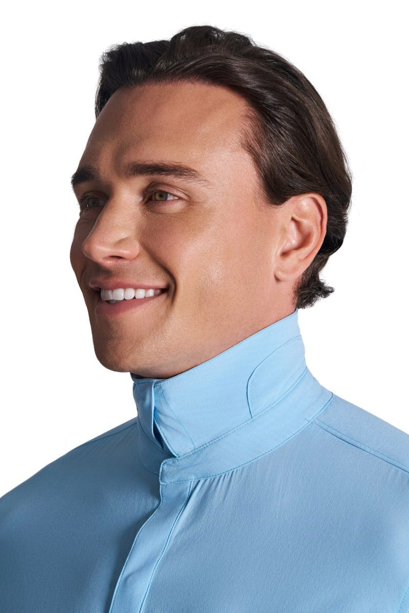 Men's Fiera Smart Long Sleeve Shirt | Arctic Blue Stripe