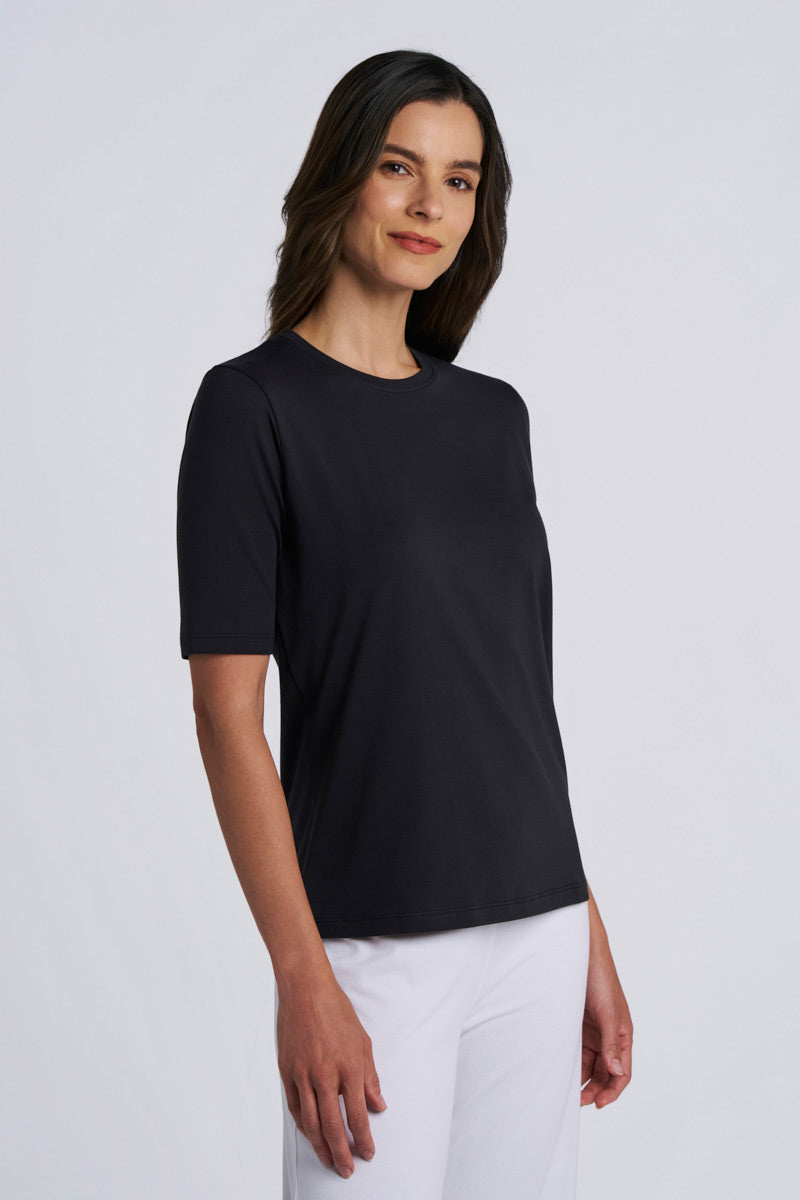 Women's Morada Everyday Short Sleeve T-Shirt Pima Sol | Black