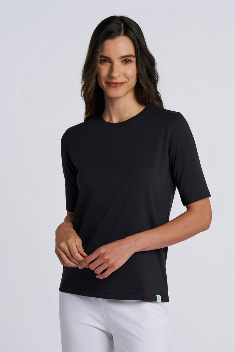 Women's Morada Everyday Short Sleeve T-Shirt Pima Sol | Black