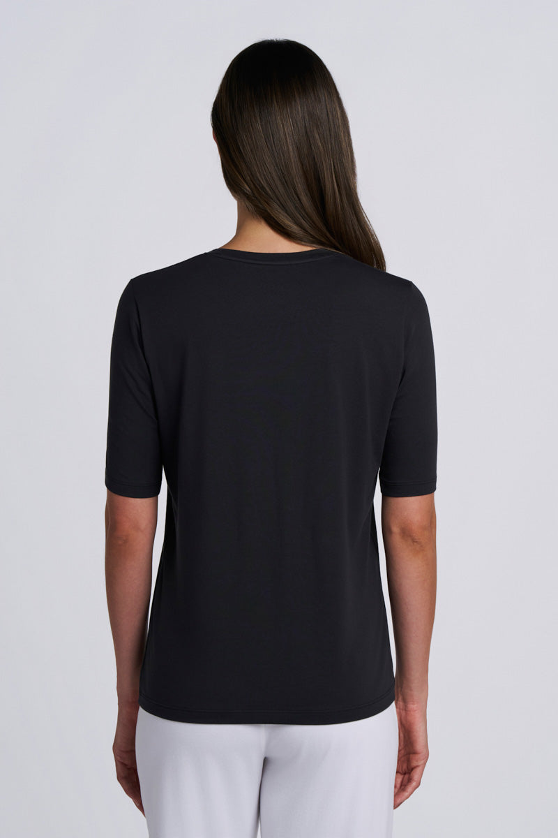 Women's Morada Everyday Short Sleeve T-Shirt Pima Sol | Black