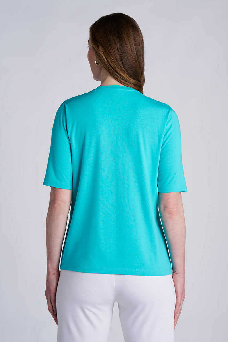 Women's Morada Everyday Short Sleeve T-Shirt | Coolibar Blue
