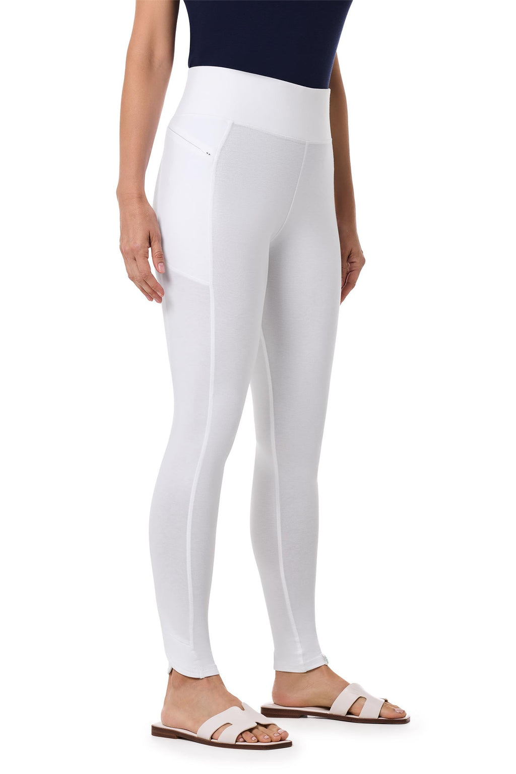 Women's LumaLeo Summer Leggings with Pocket | White