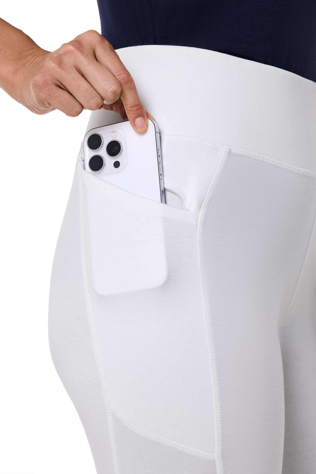 Women's LumaLeo Summer Leggings with Pocket | White