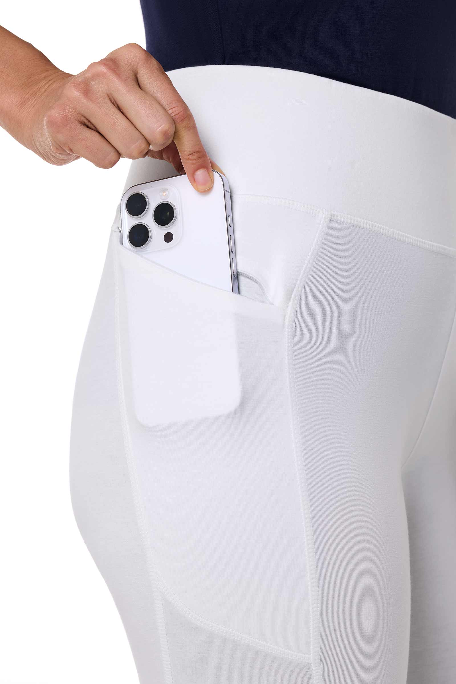 Women's LumaLeo Summer Leggings with Pocket | White