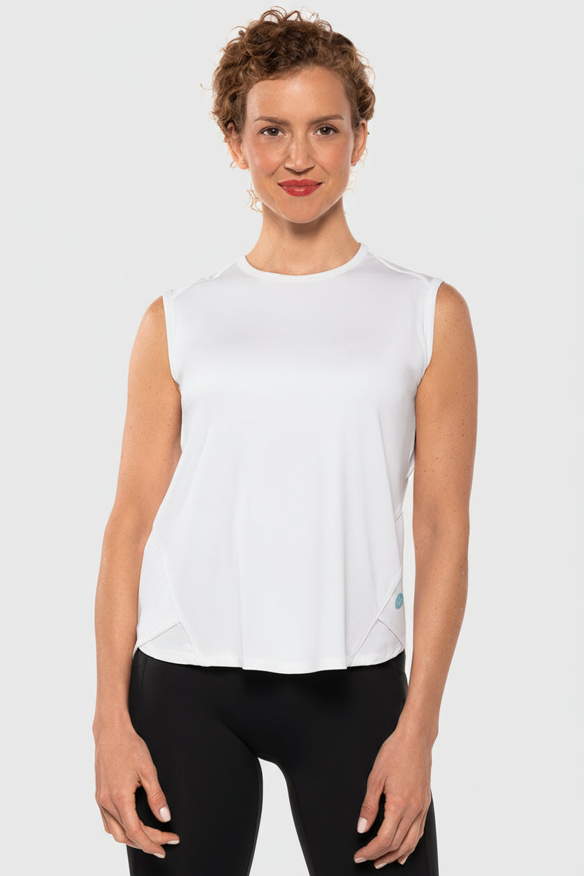 Women's Accelera Performance Tank | White