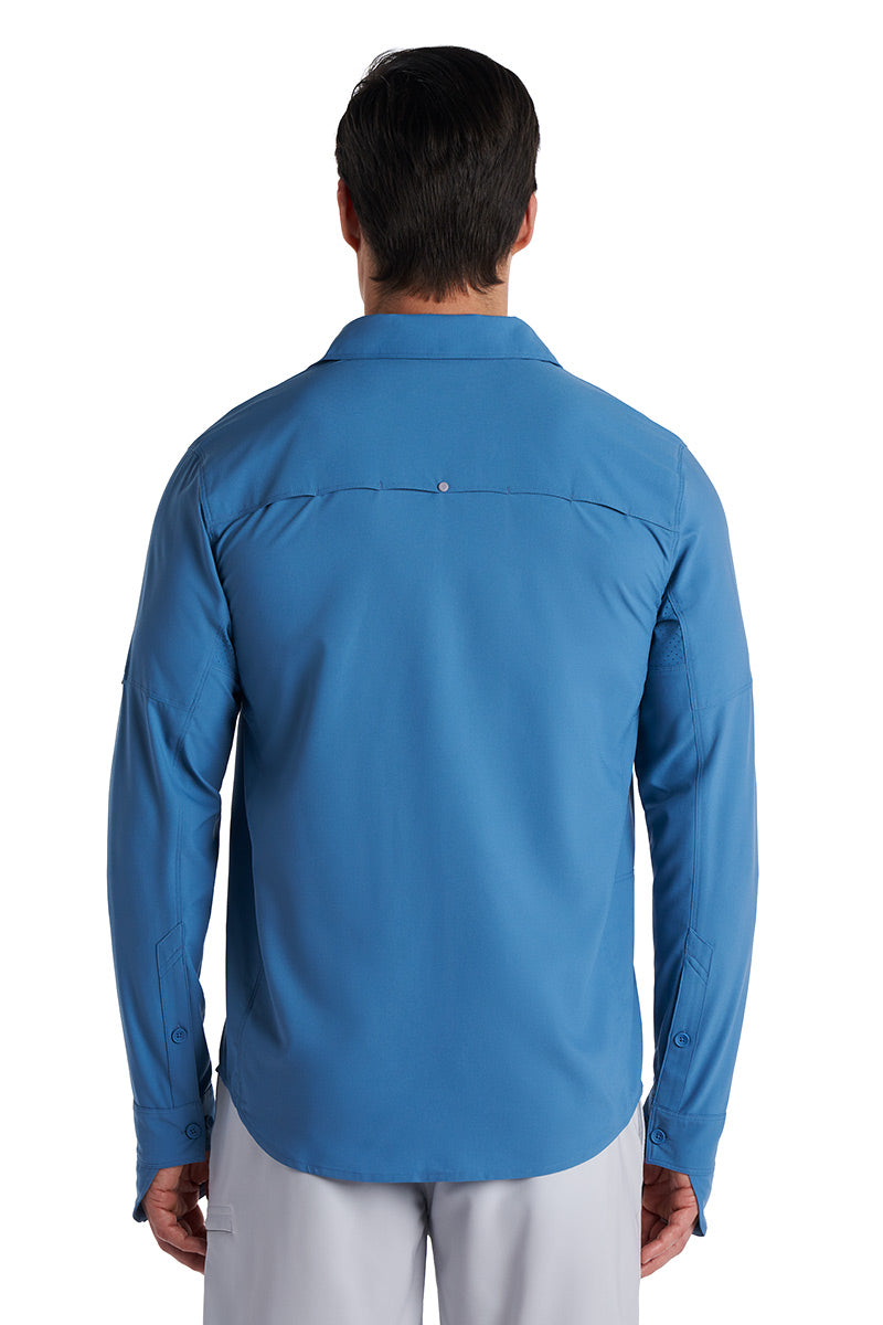 Men's Nassau Long Sleeve Fishing Shirt | Blue Dusk