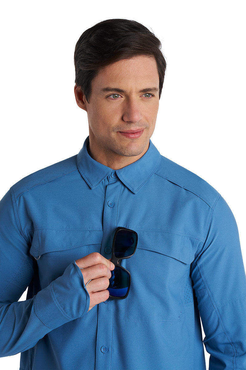 Men's Nassau Long Sleeve Fishing Shirt | Blue Dusk