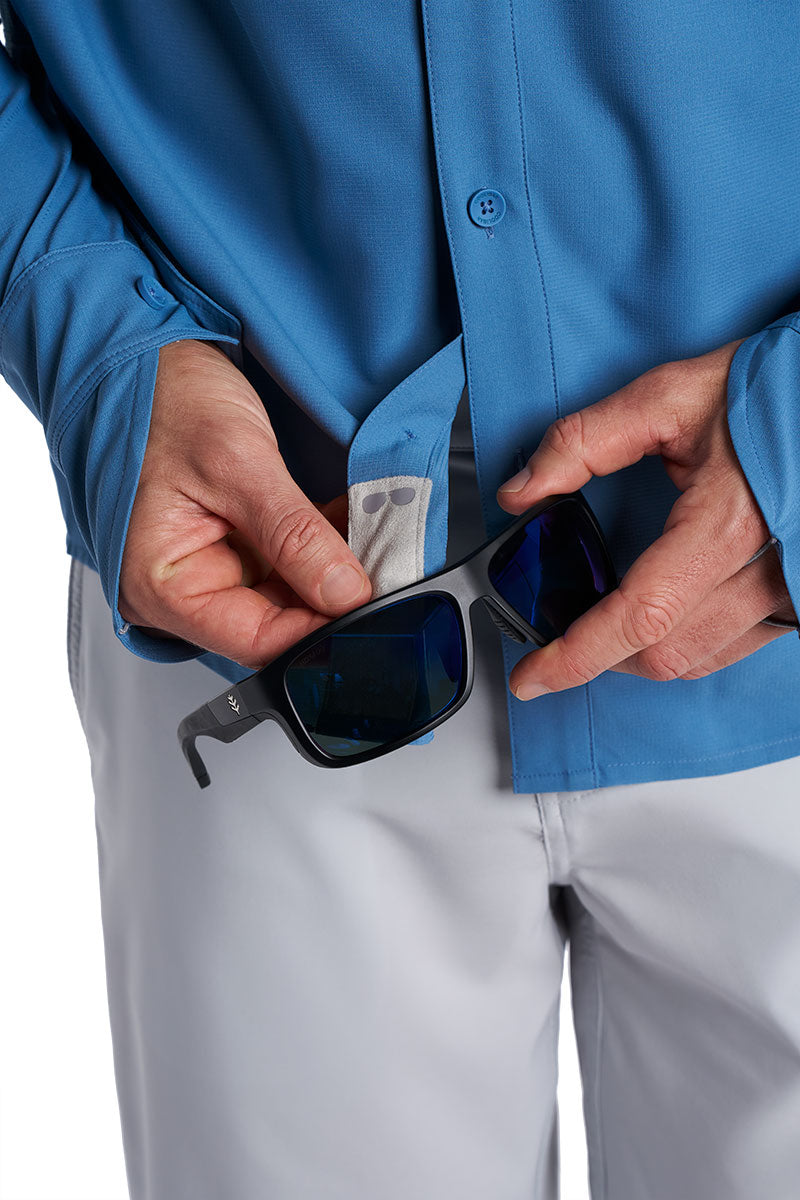 Men's Nassau Long Sleeve Fishing Shirt | Blue Dusk