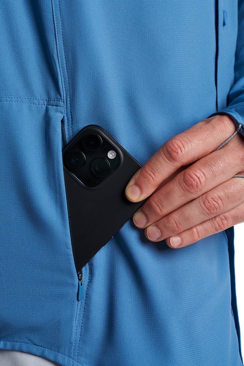 Men's Nassau Long Sleeve Fishing Shirt | Blue Dusk