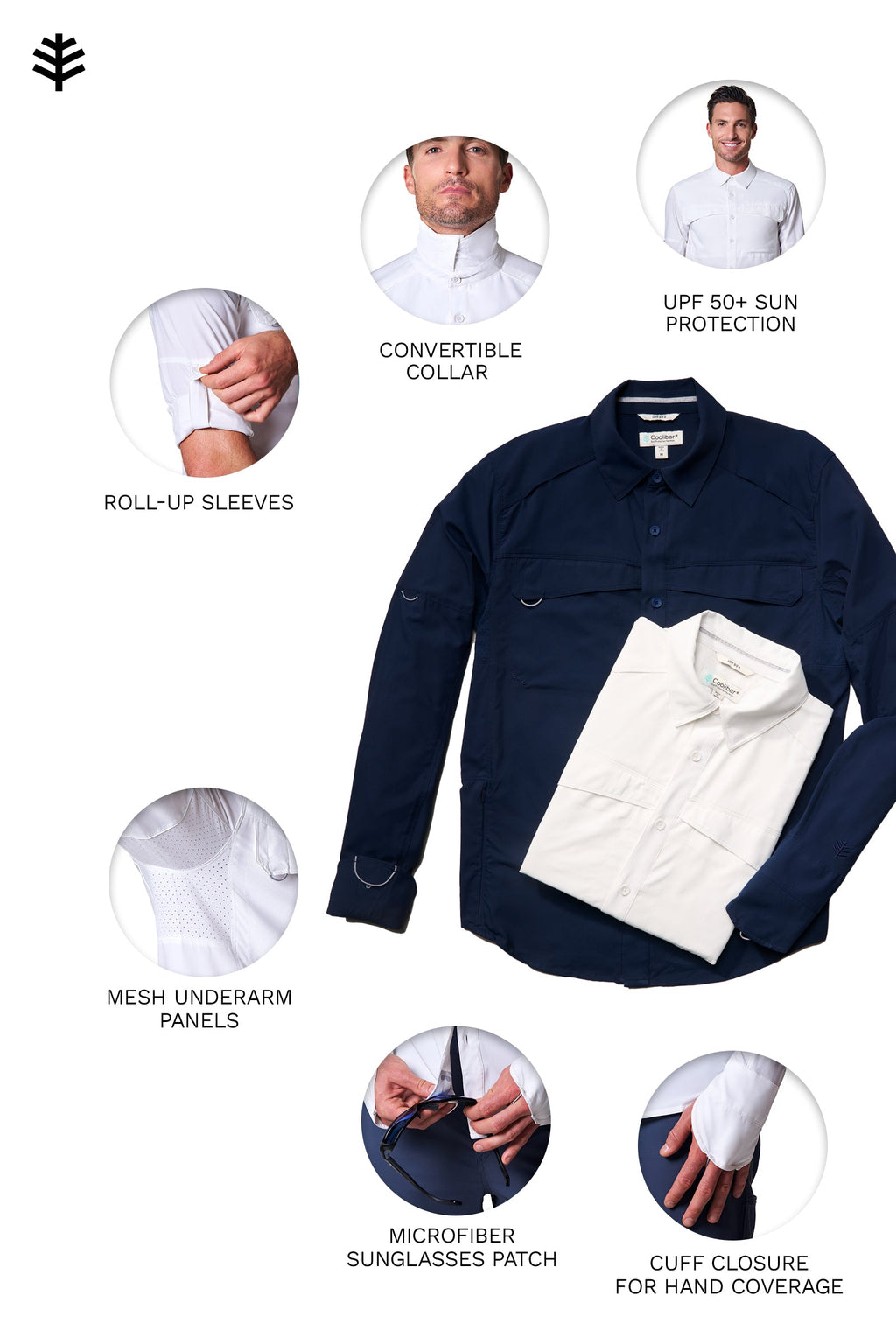 Men's Nassau Long Sleeve Fishing Shirt | White